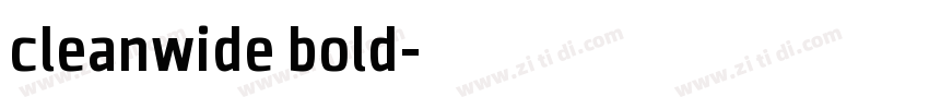 cleanwide bold字体转换